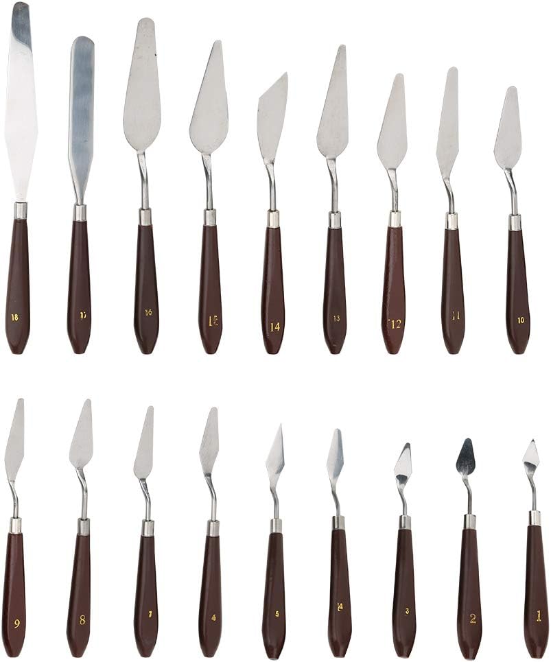 18Pcs Palette Knife Set