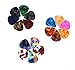 Honbay 100pcs 0.46mm Colorful Guitar Picks for Guitar, Ukulele, Bass