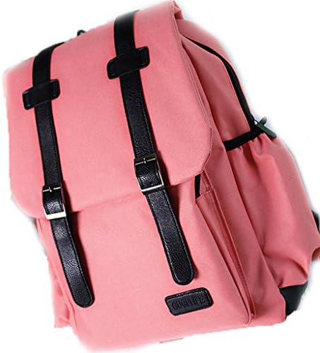 Red Canvas Double Shoulders Bags Nice for School Student