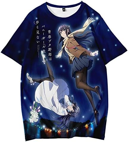 Amazon 青春ブタ野郎はバニーガール先輩の夢を見ない 青ブタ 桜島 麻衣 牧之原翔子 フルグラフィックtシャツ ３xl アニメ 萌えグッズ 通販