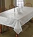 Violet Linen Vinyl Lace Betenburg Design Tablecloth White 54