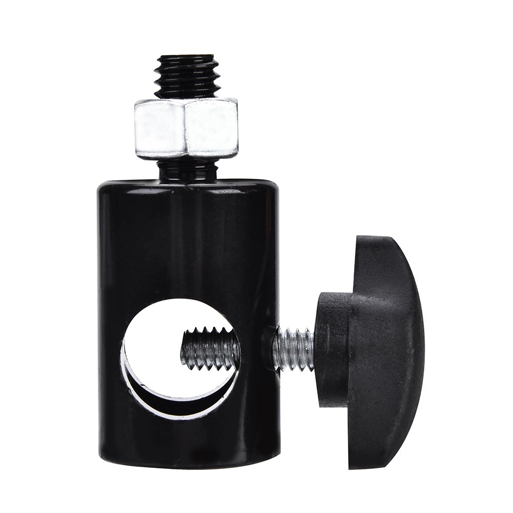 EBTOOLS Steel Photography Light Stand Adapter Head Screw 3/8 Connector Replacement for Threadless Light Stand Photography Accessory