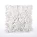 Dreamaker Luxury Soft Fluffy Cushion Cover Pillowcase, Faux Fur Throw Pillow Covers Fuzzy Cushion Cover, Decorative Throw Pillows Covers, 18X18 inches (Ivory White, 2 Pack)