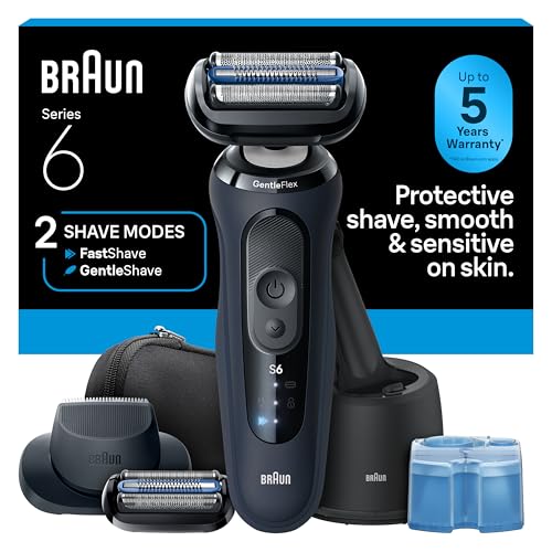 Braun Series 6 Electric Shaver for Men, Wet & Dry Foil Razor,...