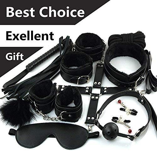 New Yoga Training Straps 10pcs Kit Set Perfect (Black)