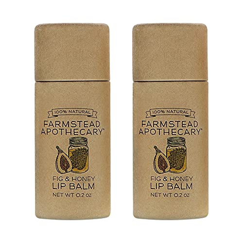 Farmstead Apothecary 100 Natural Lip Balm with Organic Beeswax
