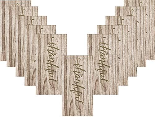 Rustic Woodgrain Thankful Disposable Paper Guest Towels - 2 Pack - 32 Total