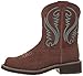 Ariat Women's Fatbaby Heritage Western Cowboy Boot, Tooled Brown, 6.5 B US