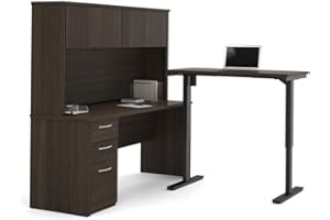 Bestar Embassy 2-Piece Set, 72W, Dark Chocolate