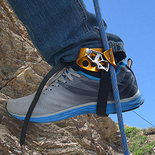 Foot Ascender Riser Stainless Steel Mountaineering Equipment Climbing Rope Device with Anti-Slip Barb for Fire Rescue Fire Rescue Engineering Protection. - Right - Thumbnail 6