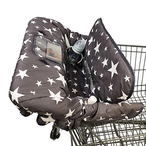 shopping cart cover with phone holder