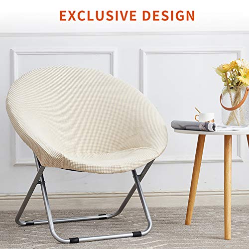 VTIMMIX Stretch Saucer Chair Slipcover,Moon Chair Cover Jacquard