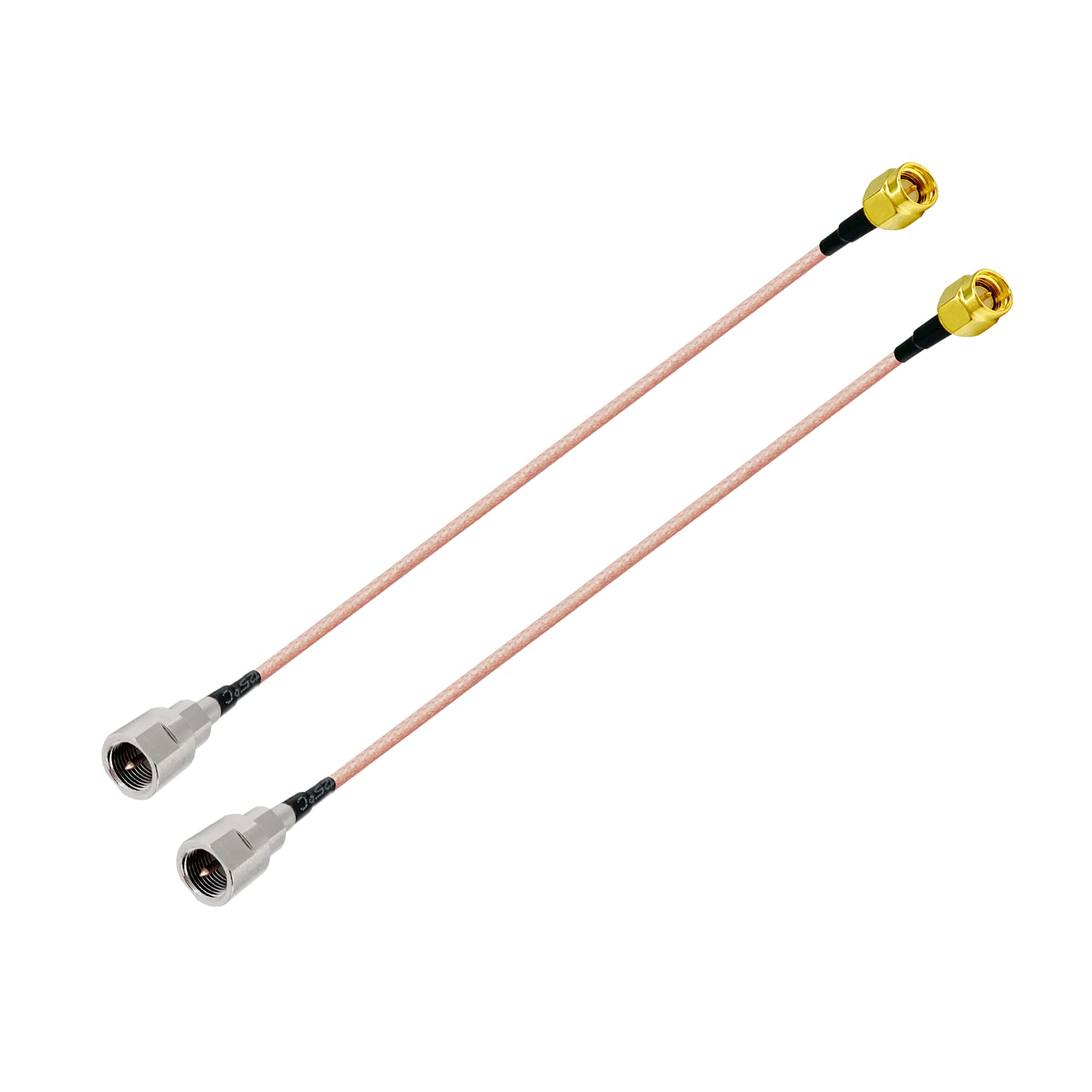 Vecys SMA Male to FME Male RF Coaxial Cable RG316 15cm/6in (2pcs) for 2G 3G 4G LTE Antennes Routers UMTS Mobile Broadband Hsdpa WLAN Wireless