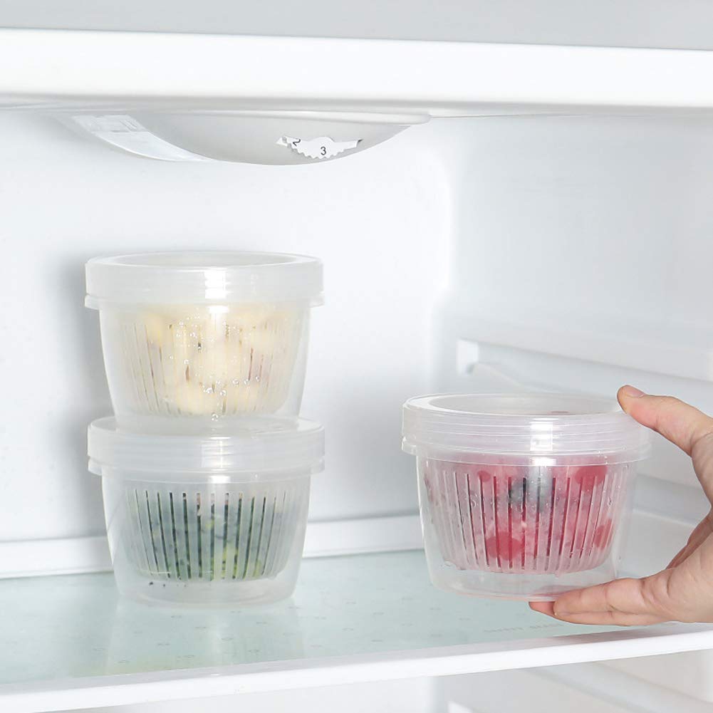 HDJX Caja de Almacenamiento de Cebolla de Jengibre y ajo, portátil ...