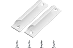 Kioiner 2 Pcs Sliding Door Handles, Aluminum Alloy Curved Handle Balcony Door Handle Door Pull Handle with Screws for Drawers