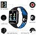 Smart Watches,SUNETLINK Touch Screen Bluetooth Smart Watch,Sport Smart Fitness Tracker Wrist Watch with Camera,Sweatproof Smart Watch with SIM TF Card,Smart Watches for Men Wome (Blue Black Color, M3)