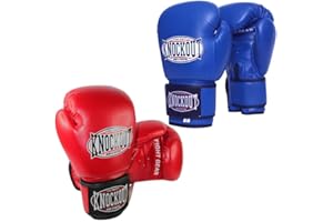 ULTIMATE KNOCKOUT Boxing Gloves 2 Pack for Kids Men Womens Boxing Gloves Set of 2, Best for Boxeo Training, Kickboxing, Muay Thai, Heavy Bag Workout, Sparing Gear with Ultra Wide Wrist Support Siz 4OZ-16OZ