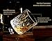 iiiMY Whiskey Stones and Glasses Gift Set, Whiskey Rocks Chilling Stones in Premium Handmade Wooden Box Cool Drinks without Dilution Whiskey Glasses Set of 2, Gift for Dad, Husband, Men