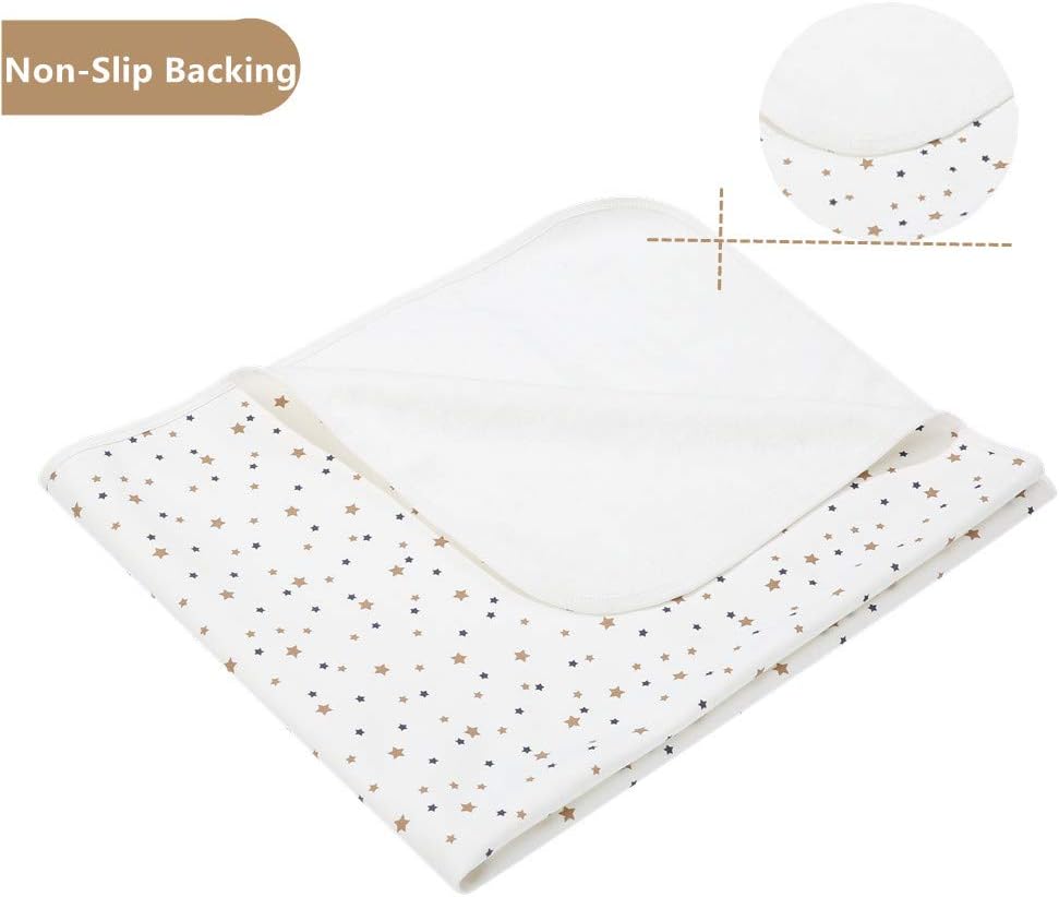 Baby Waterproof Bed Pad Wetting Pads Washable for Kids Toddler Potty Training Pads Pad Mat for Pack n Play/Crib/Mini Crib Reusable Incontinence Underpads for Kids/Adult/Pets (Brown): Kitchen & Dining