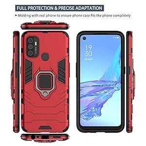 TANYO Cover + [2 Pezzi] Vetro Temperato per Oppo A53S / A53, TPU/PC Dual Layer Armor Antiurto Protezione Custodia [360… - immagine 4