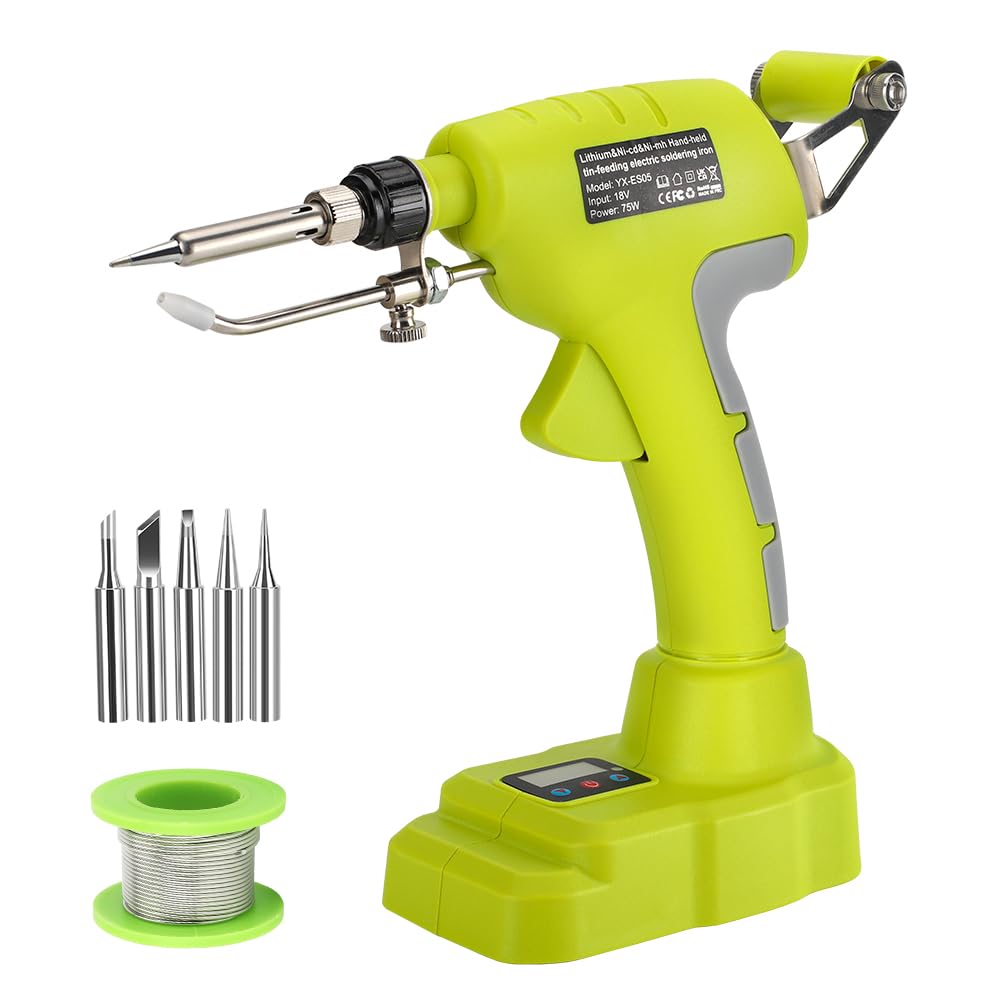 Photo 1 of Soldering Iron for Dewalt 20V Battery Cordless Soldering Iron Kit 75W Soldering Gun Hand-held Automatic Feed Welding Iron with 0.04" Solder Wire,5pcs Solder Tips for Home DIY,Repairing Welding