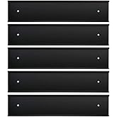 Nameplate Holder Wall or Door 5Pack (Black, 2“ × 10”)