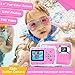 [Updated 2019 Model] AIMTOM 12MP Pink Kids Underwater Digital Waterproof Camera, Boys Girls Action Camcorder, 2” LCD Screen Children Birthday Learn Sports Cam Floating Wrist Strap Included