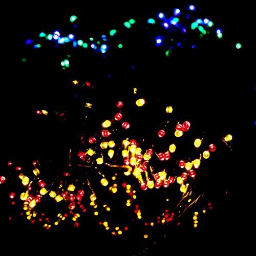 72ft Solar String Lights, Etrech 8 Mode 200 Tiny LED Waterproof Fairy Light For Garden, Christmas, Home, Bedroom, Yard, Patio, Tree, Wedding, Holiday, Party, Outdoor Decoration Lamp (Mutil Color)