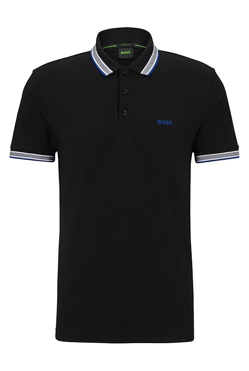 BOSS Men's Polo Shirt, West, Black, L