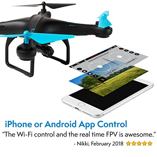Force1 Drone with Camera Live Video “U45WA” WiFi FPV Drone w/ HD