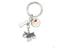 Mummumi Keychains, Lovely Dog Key-ring Portable Metal Keychain Keyring Key Decor Car Keyring Tag