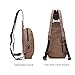 Fashion Backpack Purse Canvas Messenger Bag Mini Backpack for Women Sling Crossbody Travel Rucksack Handbag Purse Men (Black)