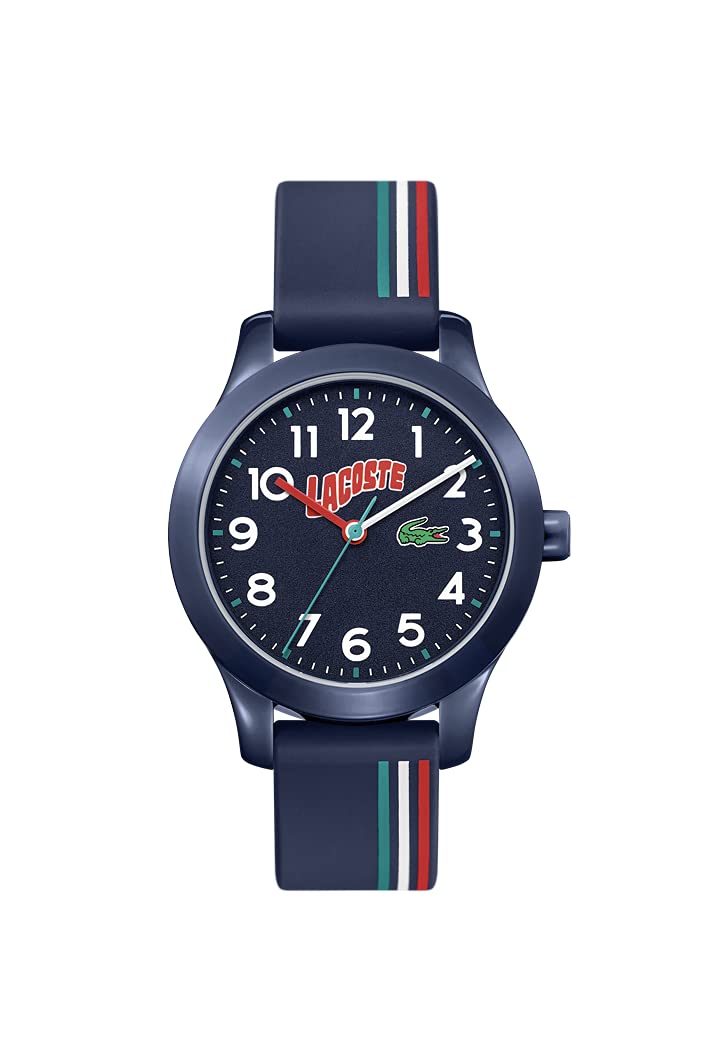 Lacoste Analogue Quartz Watch for Kids LACOSTE.12.12 Kids Collection with Blue Silicone Bracelet - 2030028