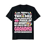 There's This Boy He Calls Me Grandma T shirt Autism Women