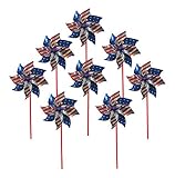 In the Breeze 2749 Stars and Stripes Pinwheel, 8-Inch, Stars & Stripes / 8 Pieces
