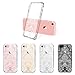 iPhone 7 Case, iPhone 7 Clear Case, MOSNOVO White Henna Damask Flower Floral Lace Clear Design Printed Plastic with Soft TPU Bumper Protective Back Phone Case Cover for Apple iPhone 7 (4.7 Inch)