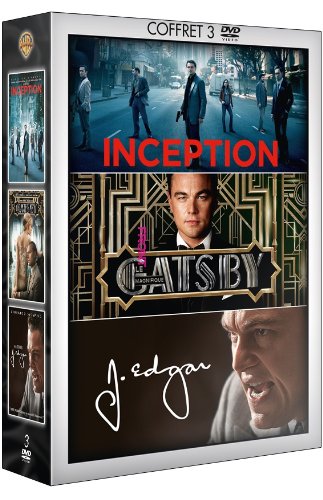Coffret Leonardo Dicaprio - Inception + Gatsby Le Magnifique + J. Edgar - Pack