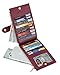 Travelambo Womens Walllet RFID Blocking Bifold Multi Card Case Wallet with Zipper Pocket Synethic Leather (wine red)