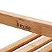 Mosa Natural Bamboo 2-Tier Shoe Rack Storage Organizer, 27.6