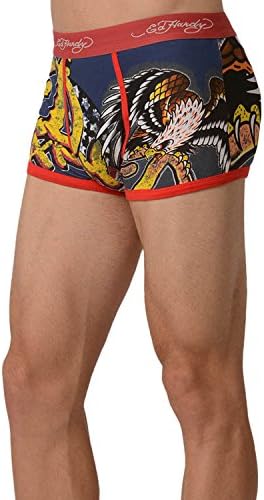 Ed HardyMen's Eagle Has Landed Trunk - Red - Small