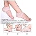 Plantar Fasciitis Silicone Moisturizing Gel Heel Socks，Compression Foot Care Protector for Dry Hard Cracked Skin Care，Ankle Inferior Heel Pain Relief Women and Men (Pack 4PCS, Transparent)