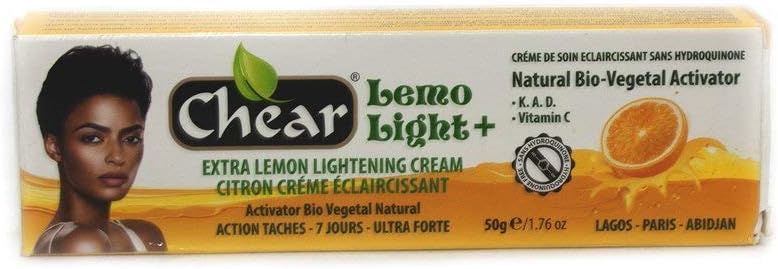 Lemo Light+ Skin Brightening Face Cream Tube 50g, with extra lemon oil, Vitamin C, Kojic Acid, Hyper pigmentation, dark spots