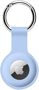 ColorCoral AirTag Holder Case Silicone Sleeve for AirTag 2021 2026 Light Blue view 1