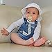 Liname Pacifier Clip for Boys & Girls - 4 Pack - Premium Quality & Modern 2-Sided Design - Pacifier Clips Fit all Pacifiers & Soothers - Perfect Baby Shower Gift