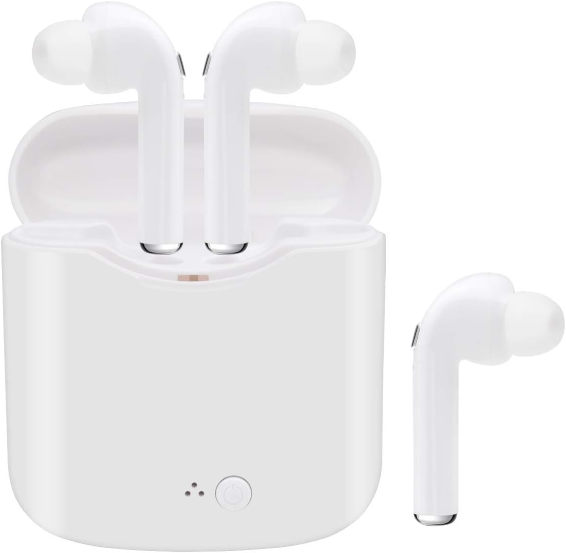 Kabi Noise Cancelling Wireless Earbuds,Headphones Mini in-Ear Headsets Sports Earphone/White 08