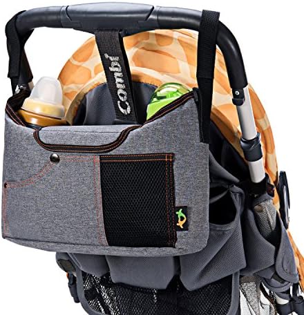 Stroller Organizer Bag, GRM Universal Fit Baby Diaper Bag for Moms Extra-Large Storage Space with Cup Holders, for iPhones, Wallets, bottles, Diapers and Toys, Baby Shower Gift