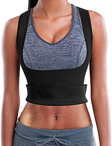 NOVECASA Sweat Vest Women Neoprene Sauna Tops Fitness for Sweating Fat Burning Abdominal Slimming Weight Losing Bodybuilding