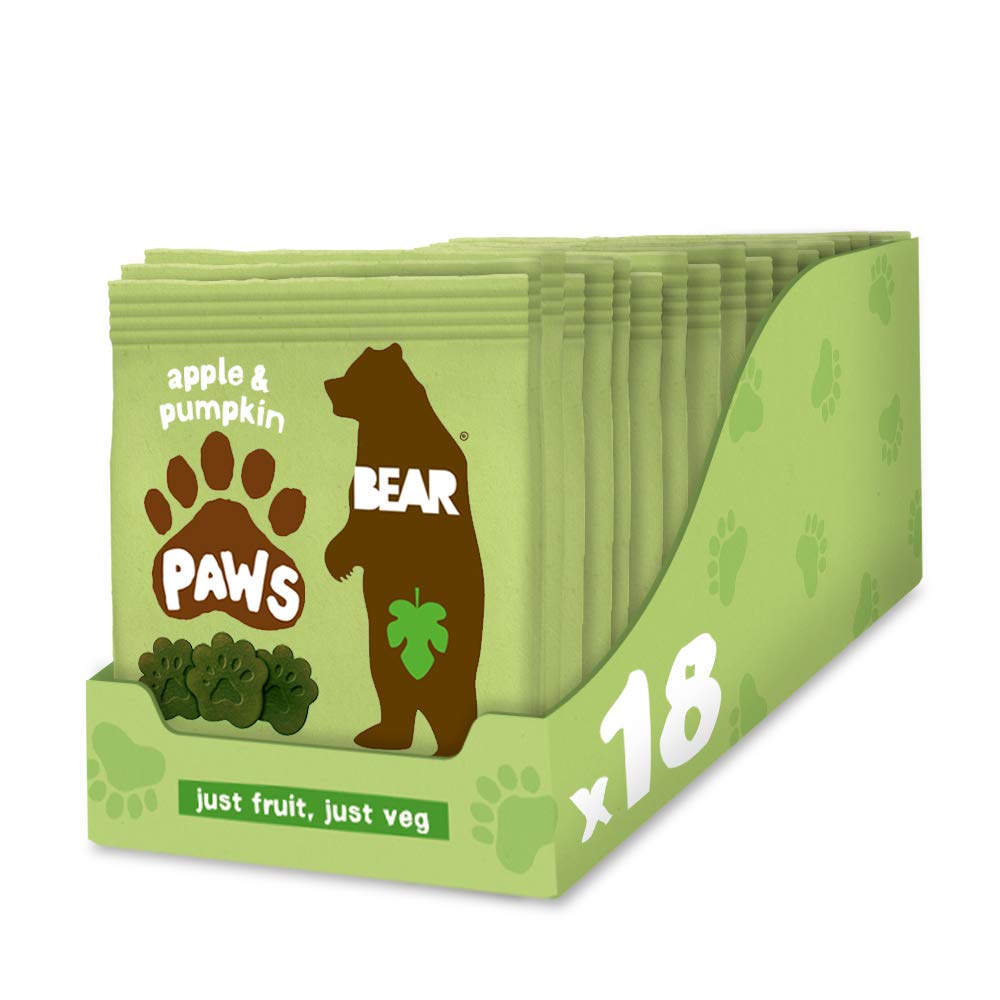 BEAR Apple & Pumpkin Pure Fruit & Veg Paws 18 x 20g