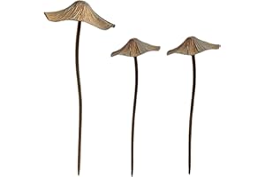 Metal Mushroom Garden Statue Decor, Iron Mushroom Statue Stake, Outdoor Metal Garden Stakes, Flower Pot Decoration, for Patio