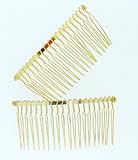 Wire Gold Hair Comb Bridal/veil/crafts 3in